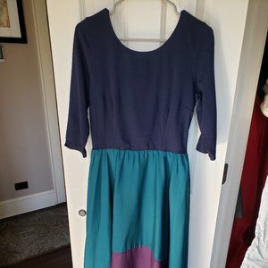 Hutch high low (hi-lo) 3/4 sleeve dress - Medium